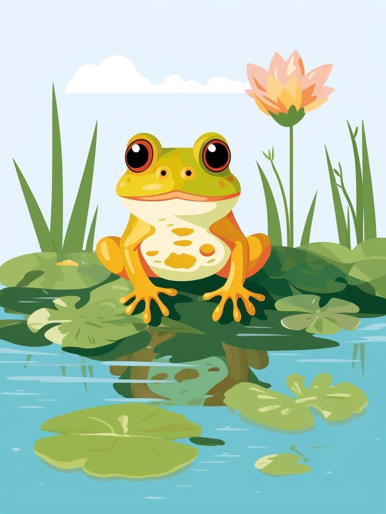 Baby Animal Illustration  Frog 3
