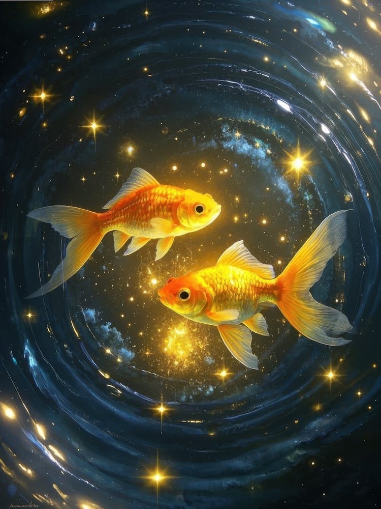 Goldfish In A Starry Sky