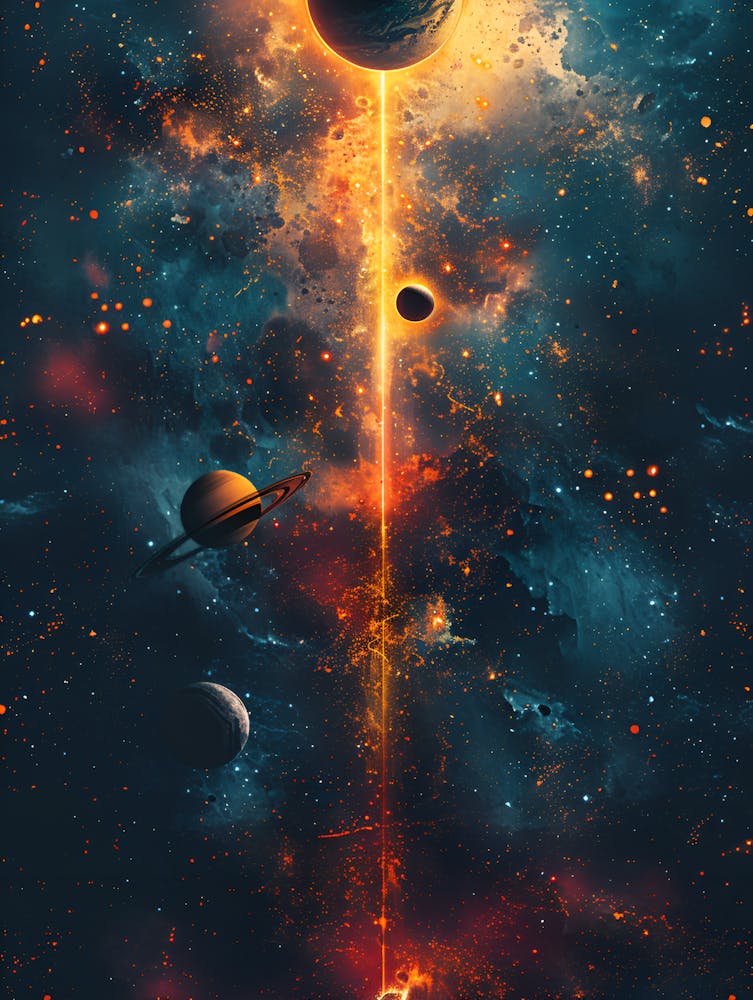 Saturn In Space 1