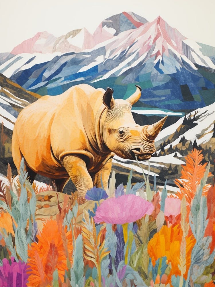 Nashorn im Gras 2