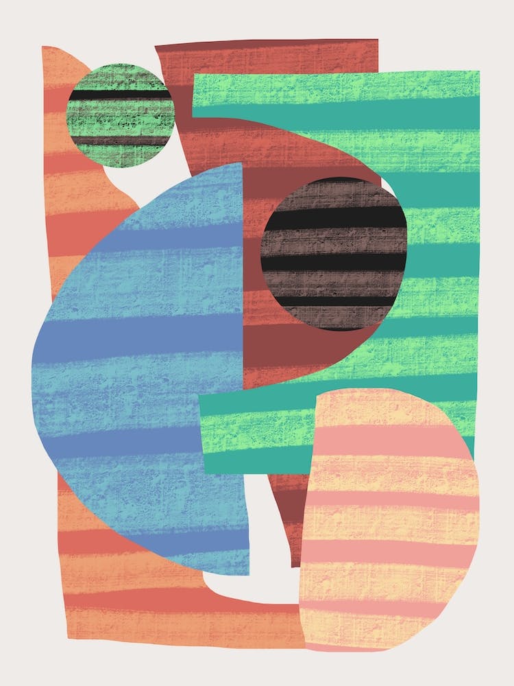 Abstract Stripe Minimal Collage 18