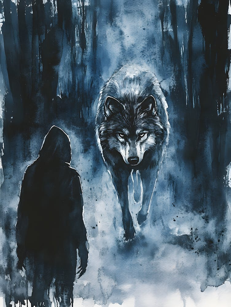 Stunning Lone Wolf and a Man