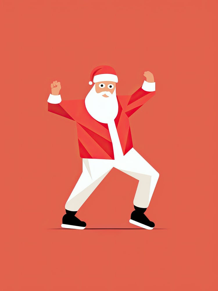 Santa Claus Dancing , Christmas
