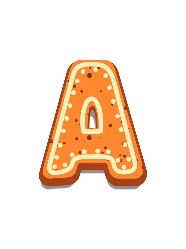 Gingerbread Christmas Letters Living Room Holiday Display White 01