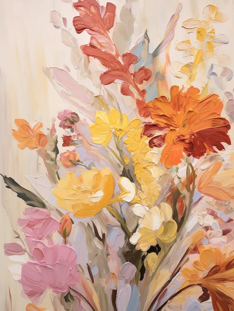 Fall Flower Painting Everlasting Flower 2