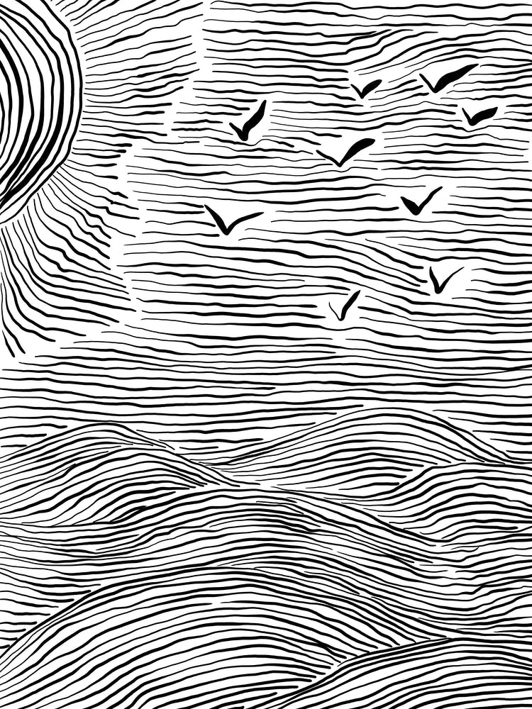 Minimalist Sea Landscape