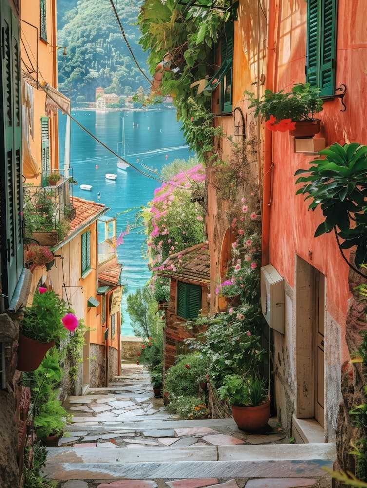 Generate Beautiful Vibrant And Modern Wall Art On Different Themes, Travel, Italy 22