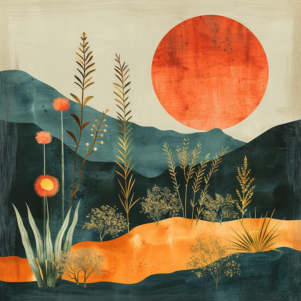 Desert Landscape Canvas Print 4