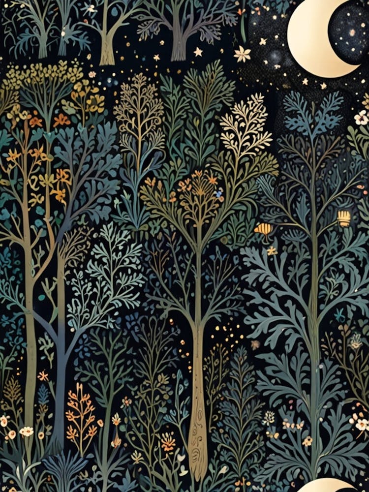 William Morris Forest At Night 25