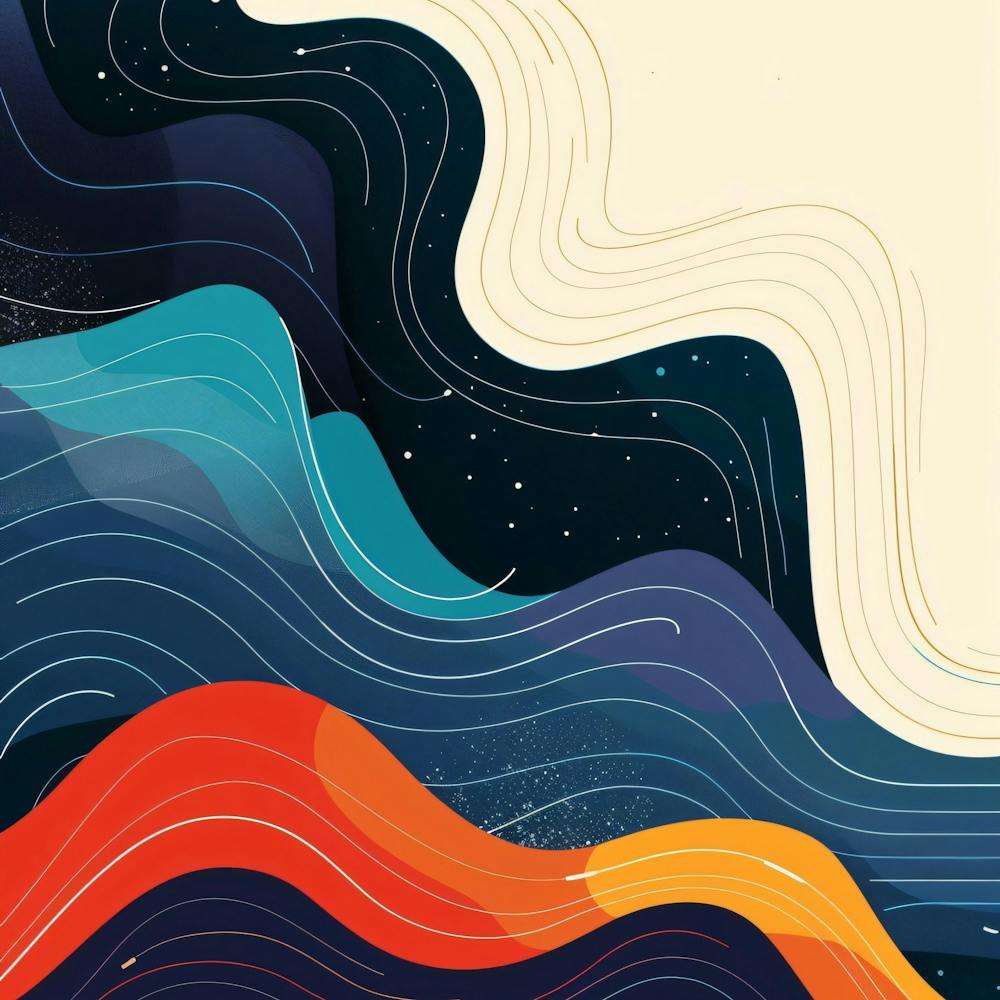 Abstract Wave Painting 4