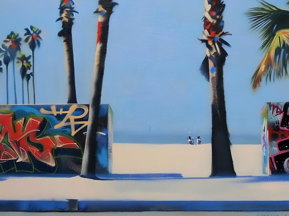 Graffiti On The Beach
