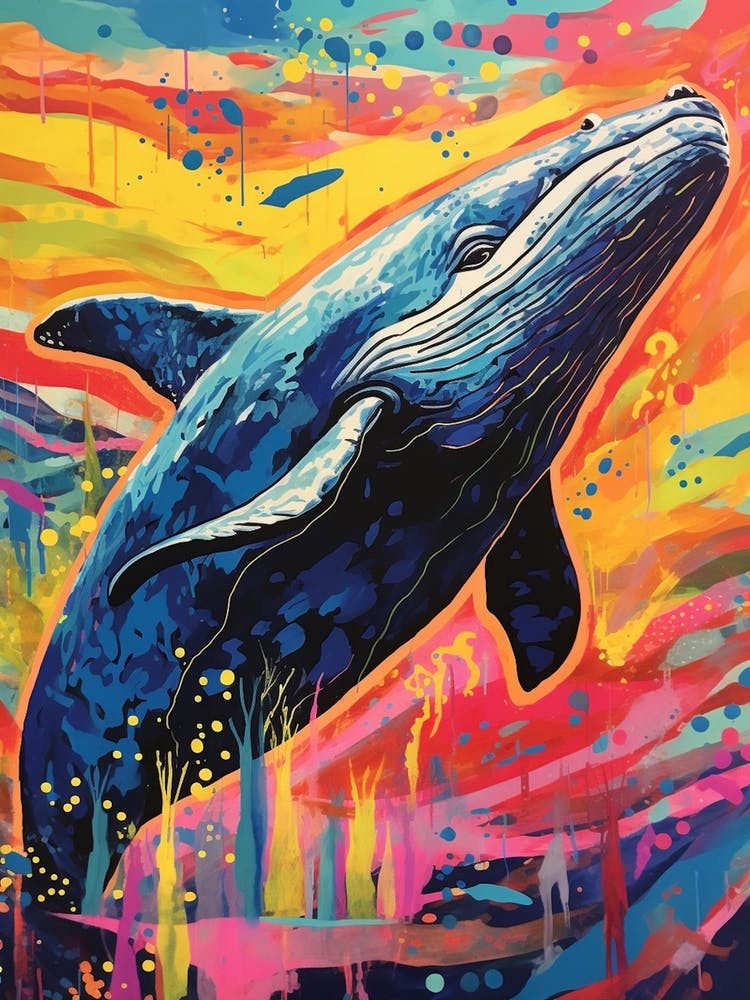 Colour Burst Whale 1