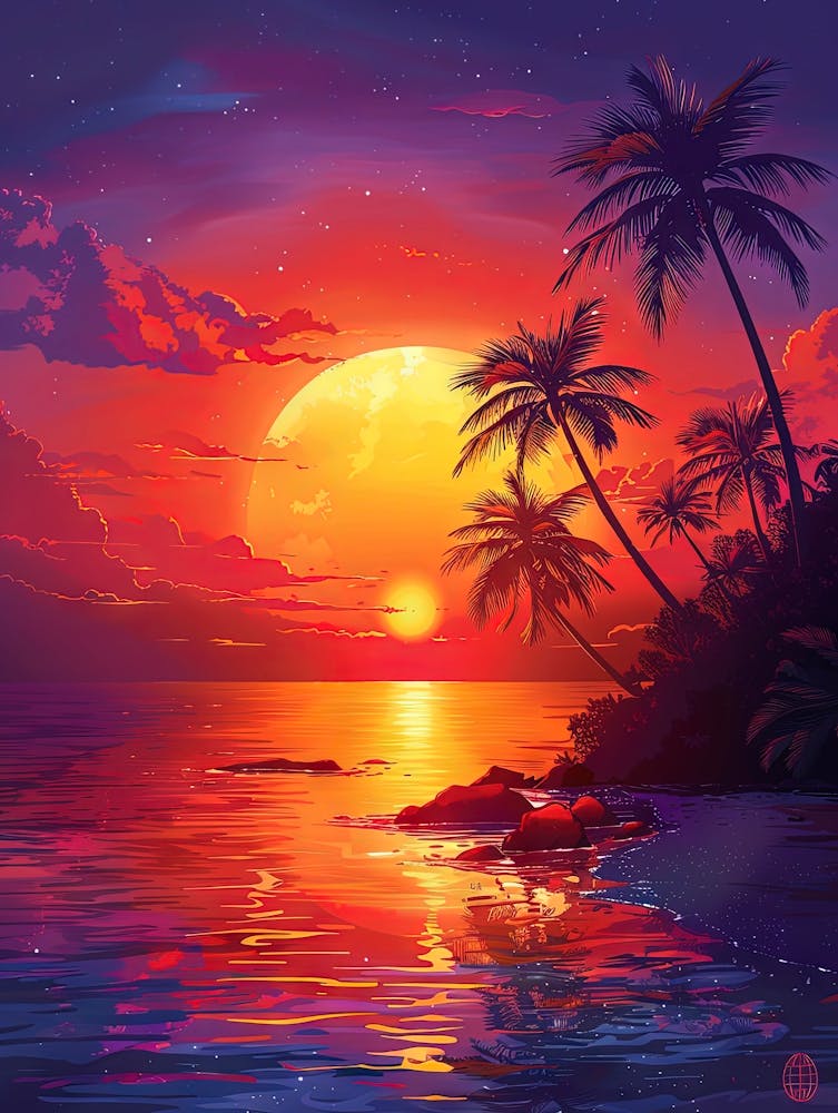 Coucher de Soleil À La Plage 7