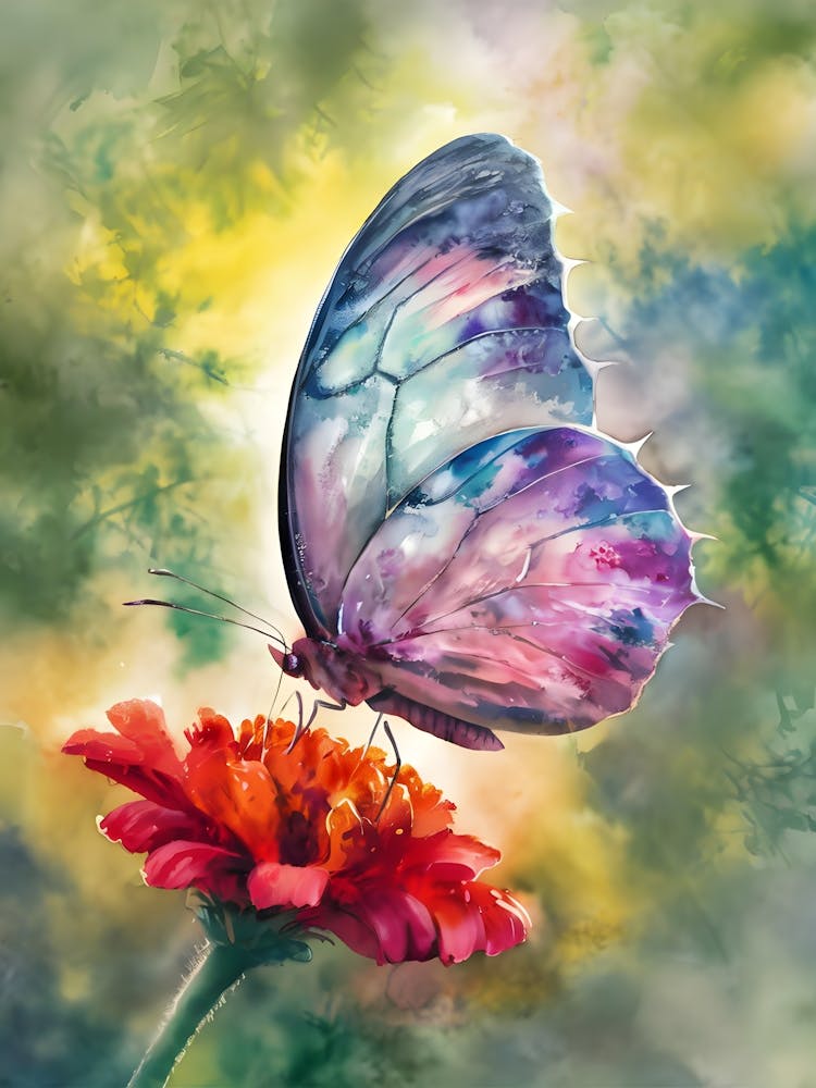 Butterfly On A Flower
