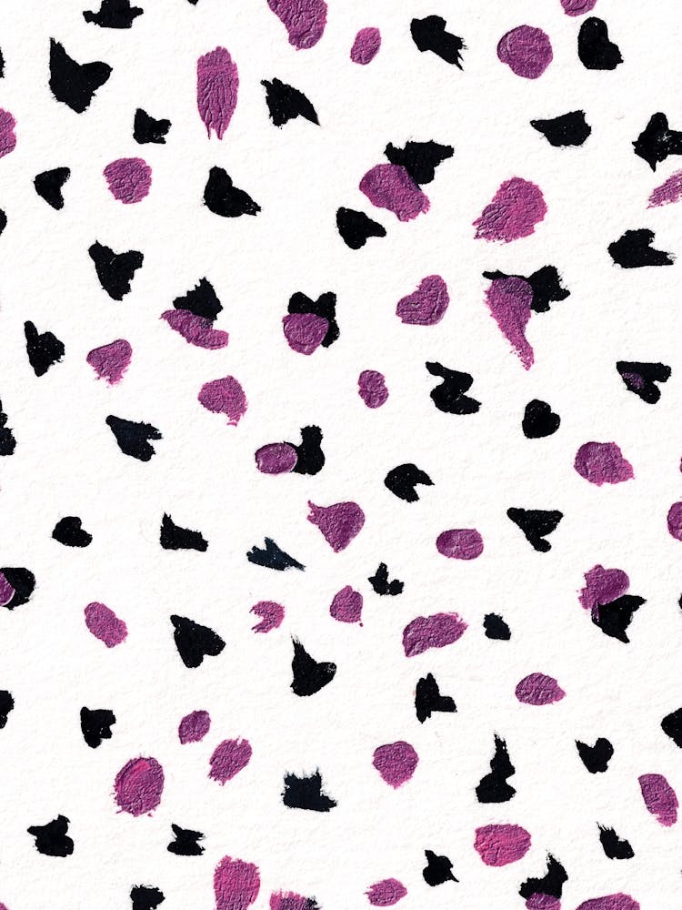 Abstract Art, Colorful Pink And Yellow Confetti Splatters Painting with Oil Pastel Color 1