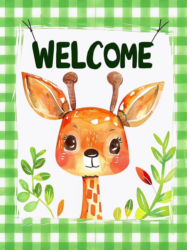 Fluffy Friends Welcome Children S Prints & Kids Posters