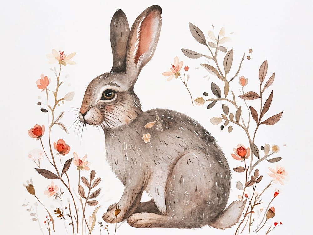 Little Floral Arctic Hare 1