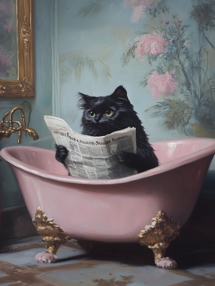 Cat In Bathtub 2