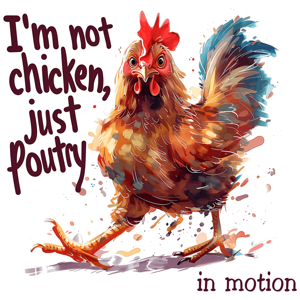 I'M Not Chicken Just Poultry In Motion