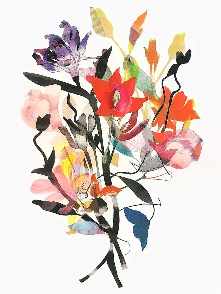 Kangaroo Paw 2 Collage Flower Bouquet