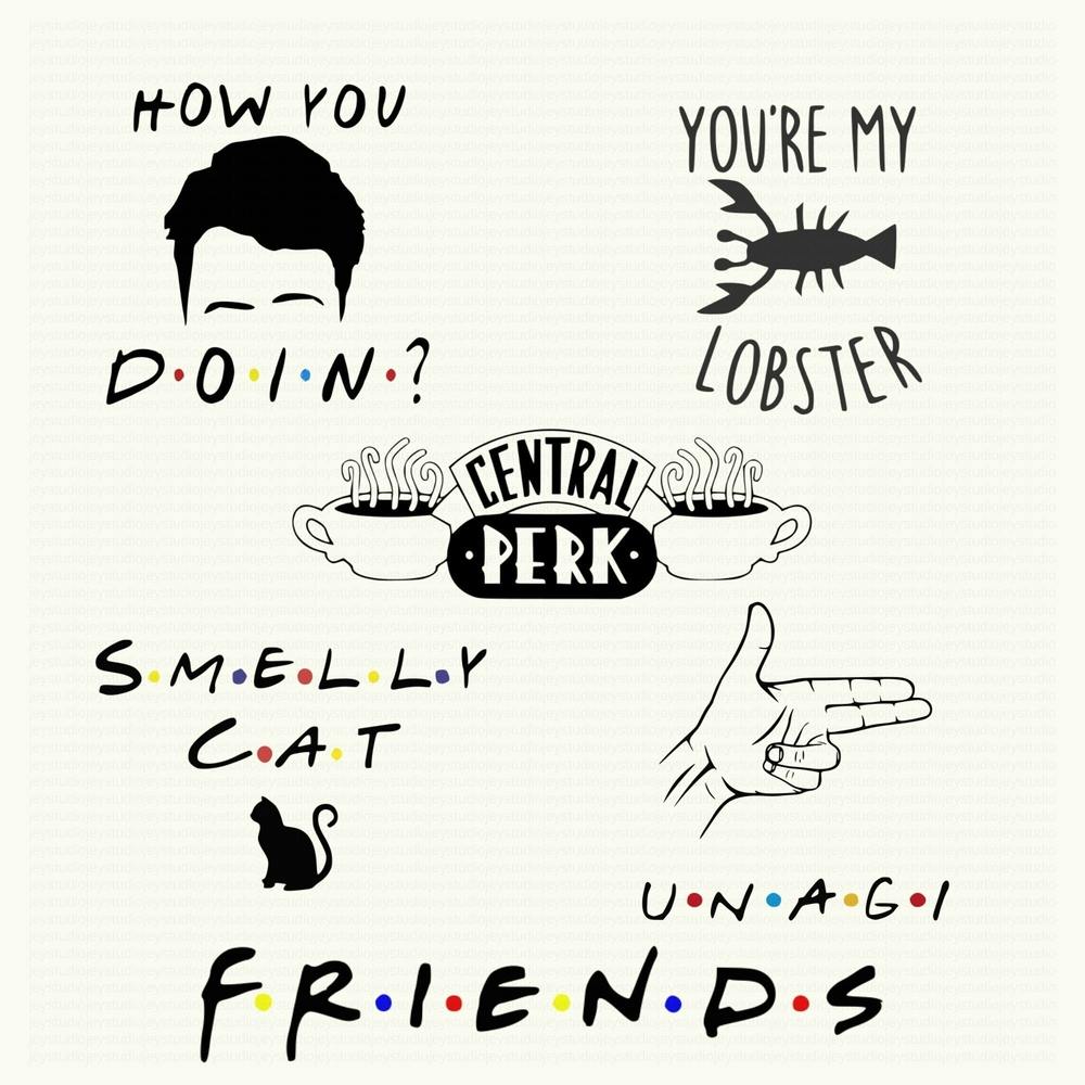 Friends how you doing? quote poster