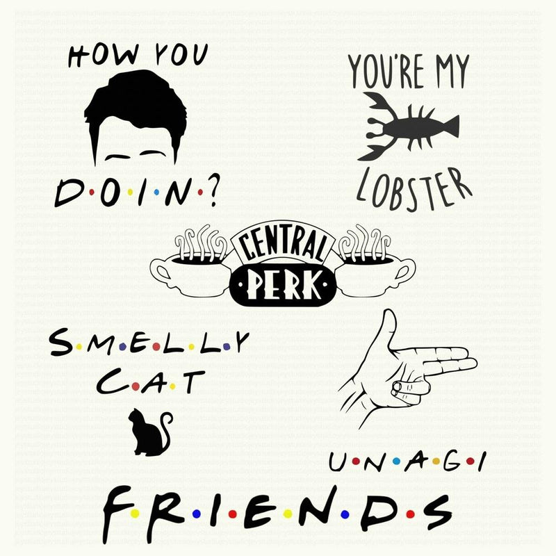 Friends how you doing? quote poster