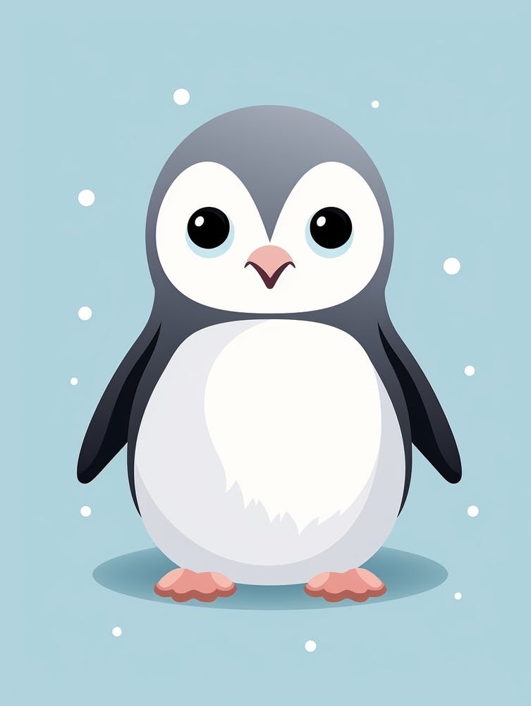 Baby Animal Illustration  Penguin 3