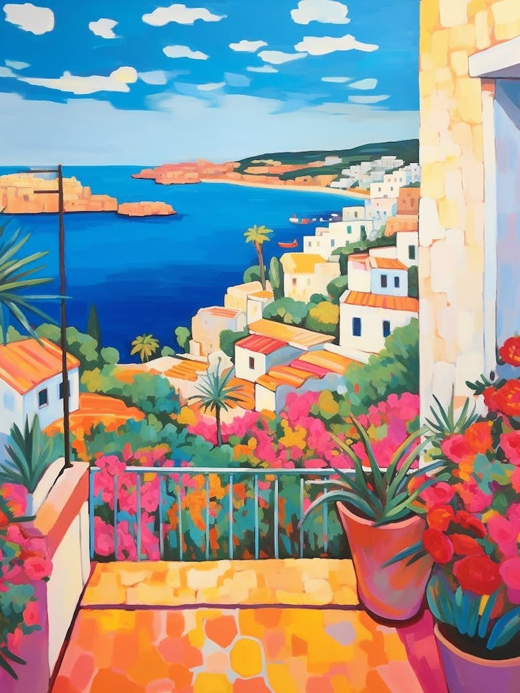 Ibiza Spain 2 Fauvist Painting