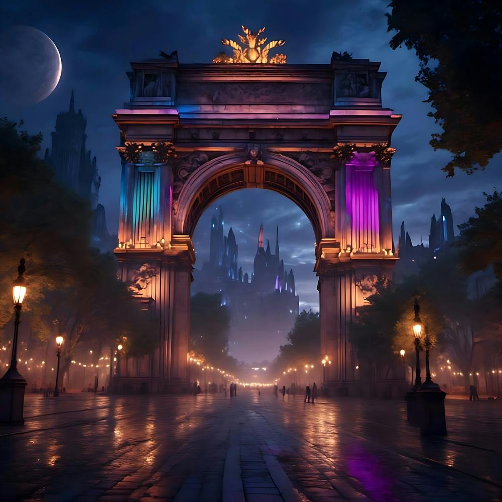 Arch At Night