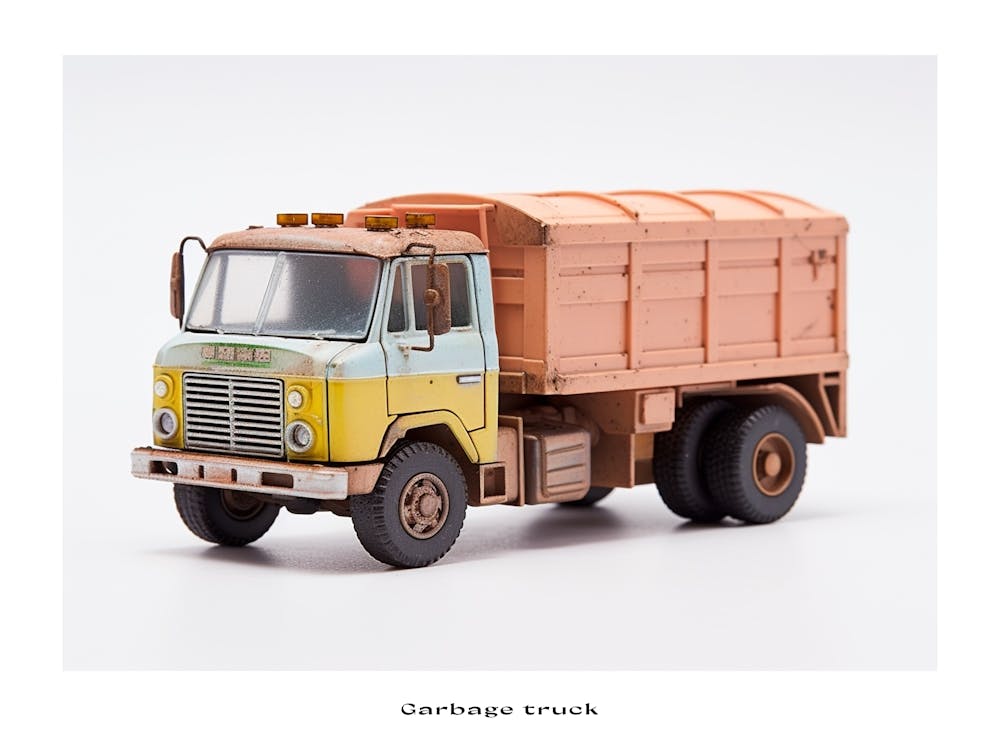 Toy Car Garbage Truck Poster