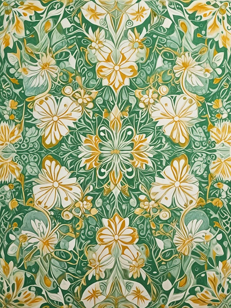 Green & Gold Kaleidoscope no2