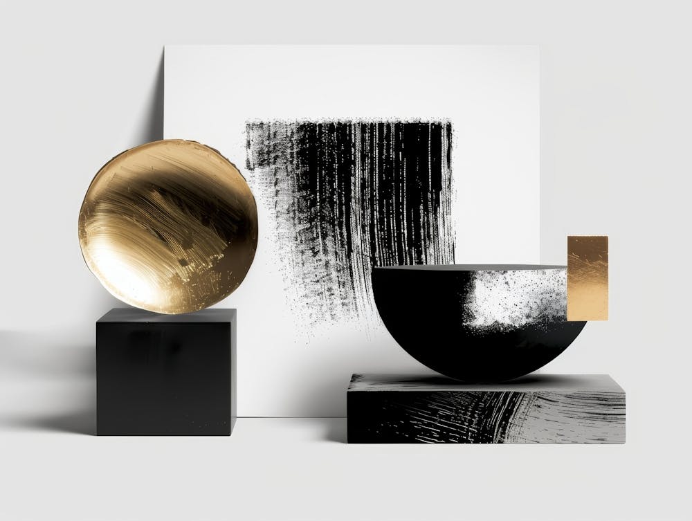 Abstract Black And Gold 8