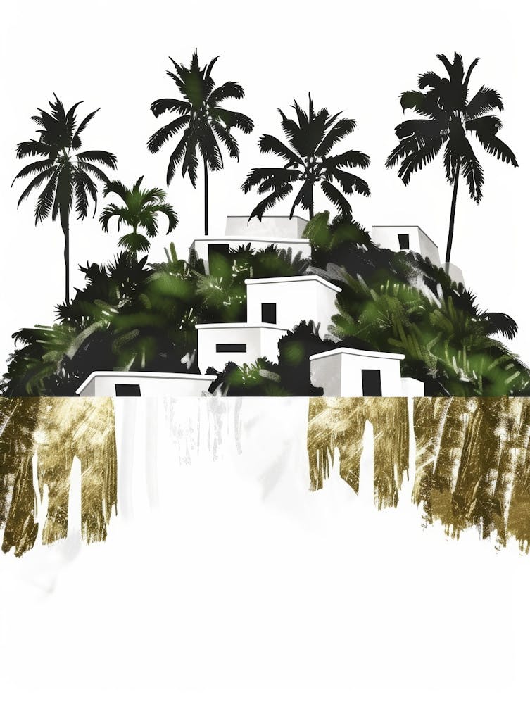 Palm Trees On The Island 1