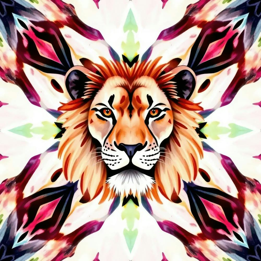 Lion Head Mandala