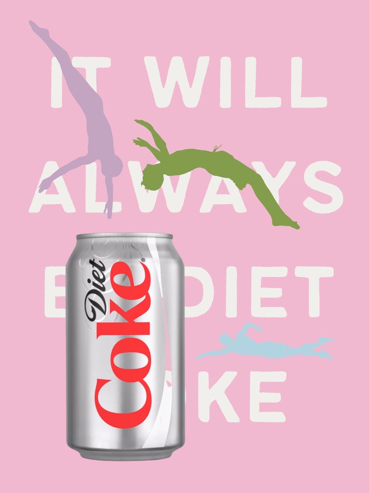 IT WILL ALWAYS BE DIET COKE! Trendy pink bar cart decor