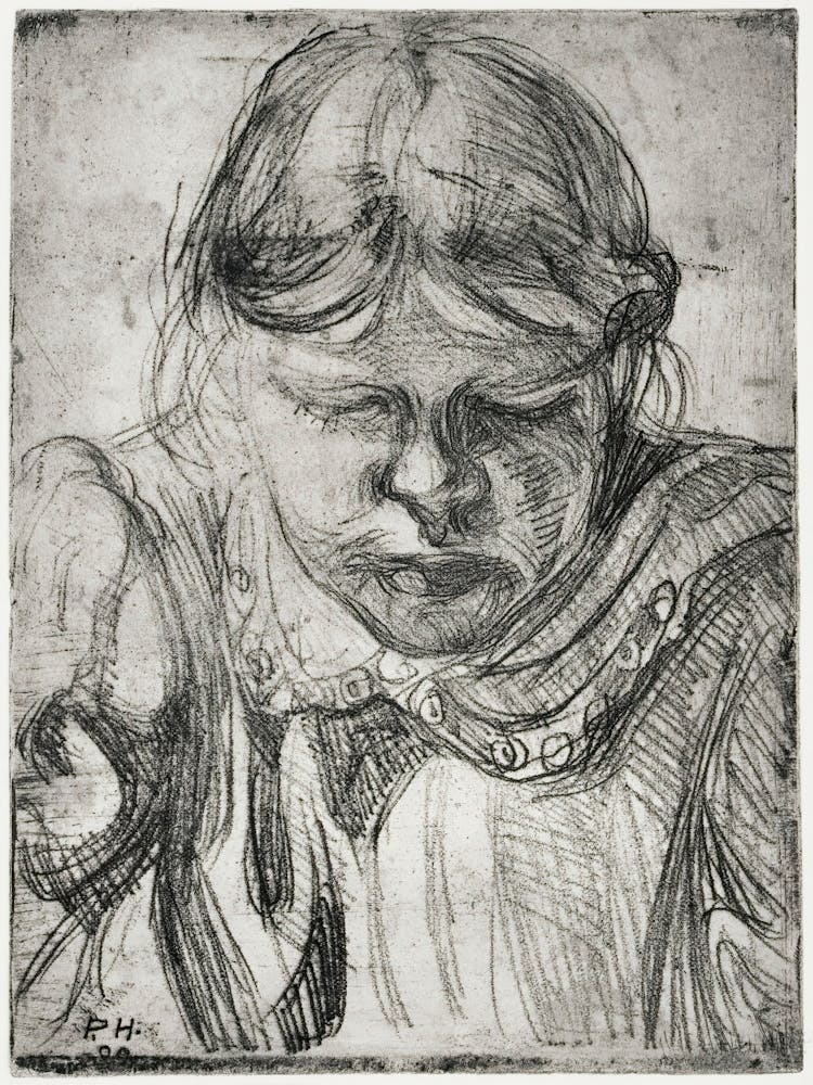 Young Girl (1909), Pekka Halonen