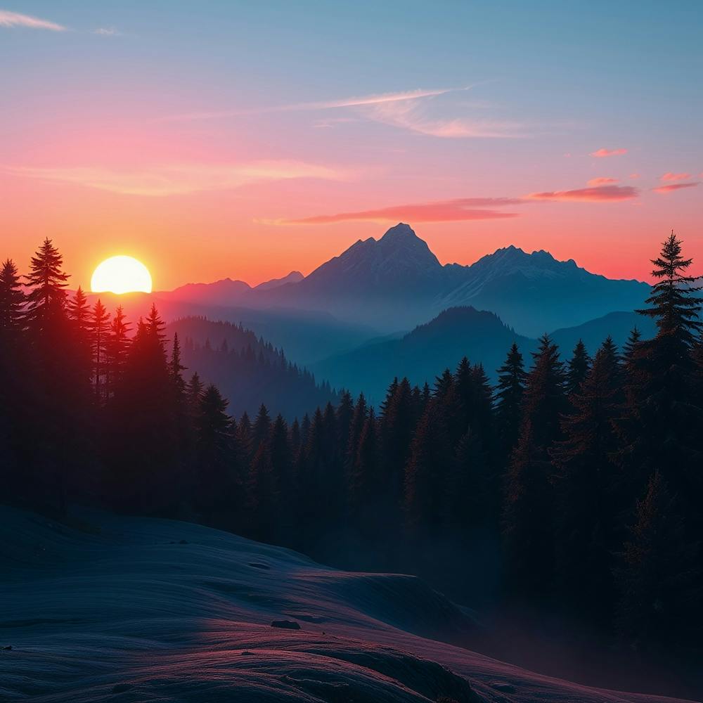 Sunset In The Mountains 53