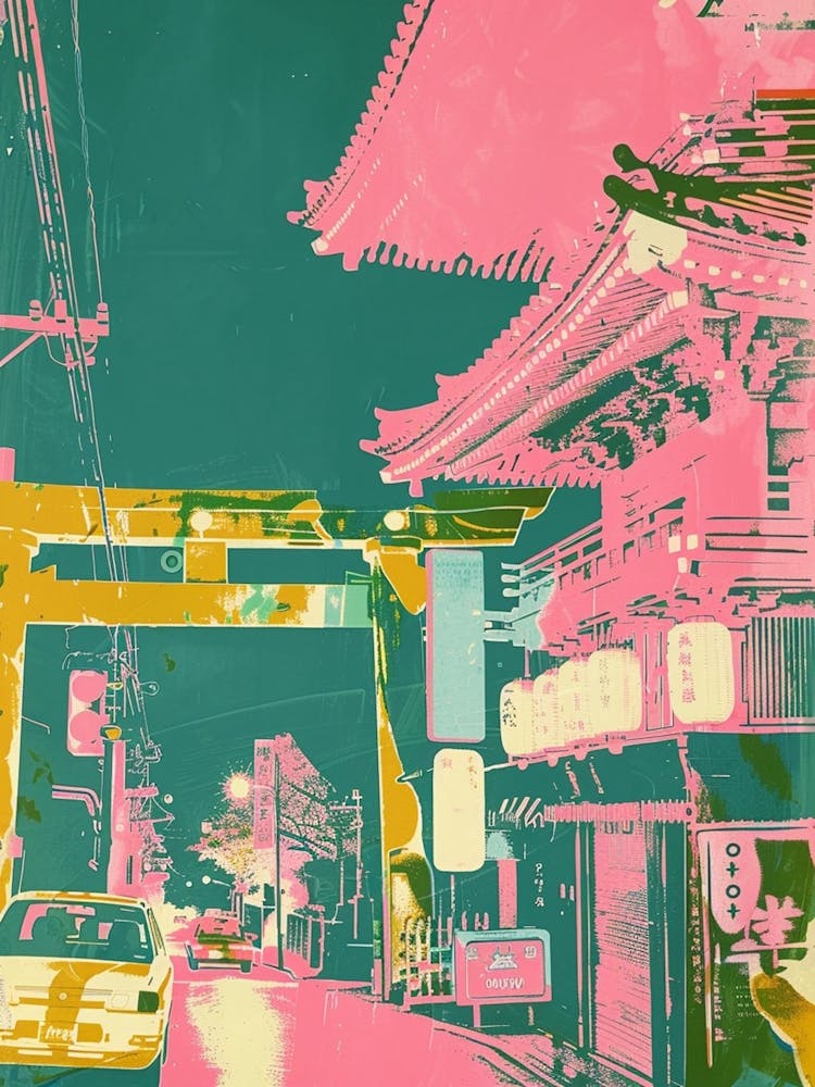 Nikko Japan Retro Duotone Silkscreen 1