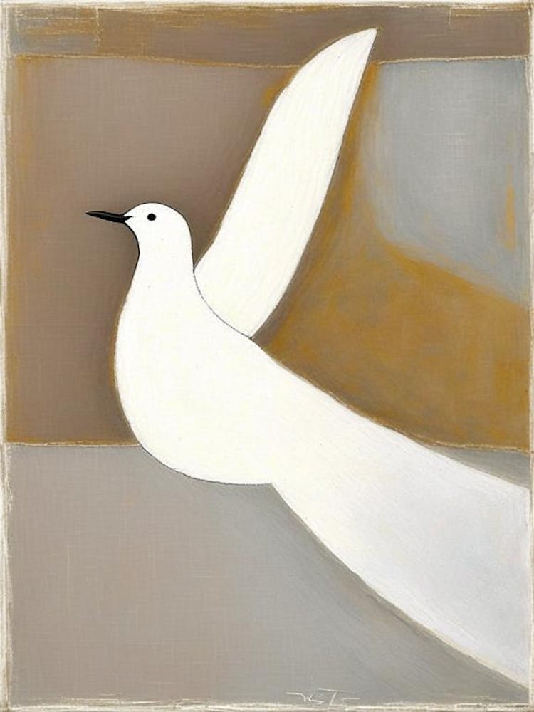 Dove Symbol 1, Abstract Painting