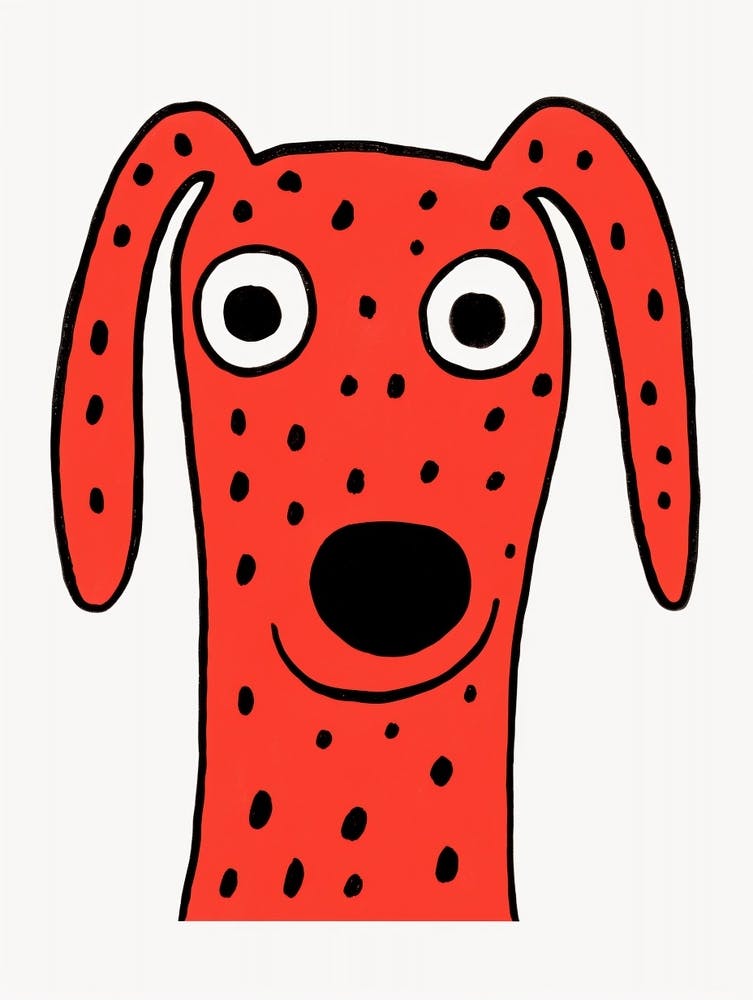 Red Polka Dot Dog