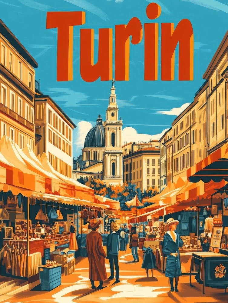 Aihrgdesign A 1970s Inspired Travel Poster For Turin Depictin E6b14538 Ae0b 4afb 9aa0 Fdd4e0a31d67 2
