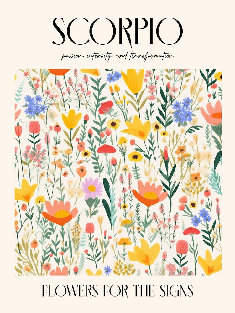 Flowers For The Signs Scorpio 2 Zodiac Sign