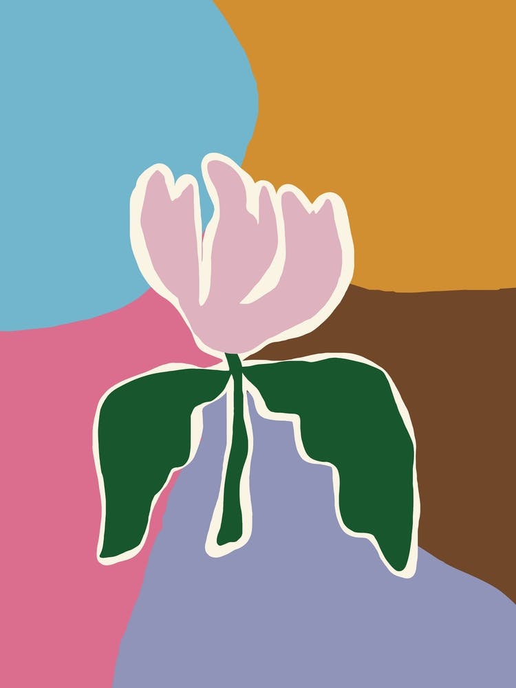 Retro minimal flower II