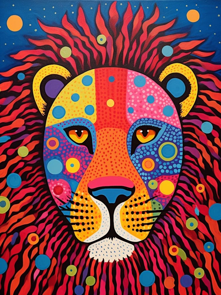 Vivid Dotty Lion