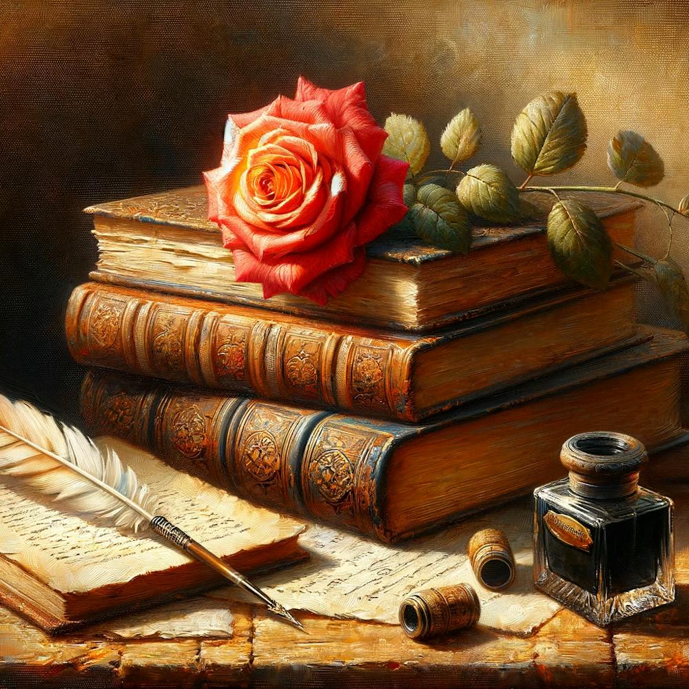 Rose And Books