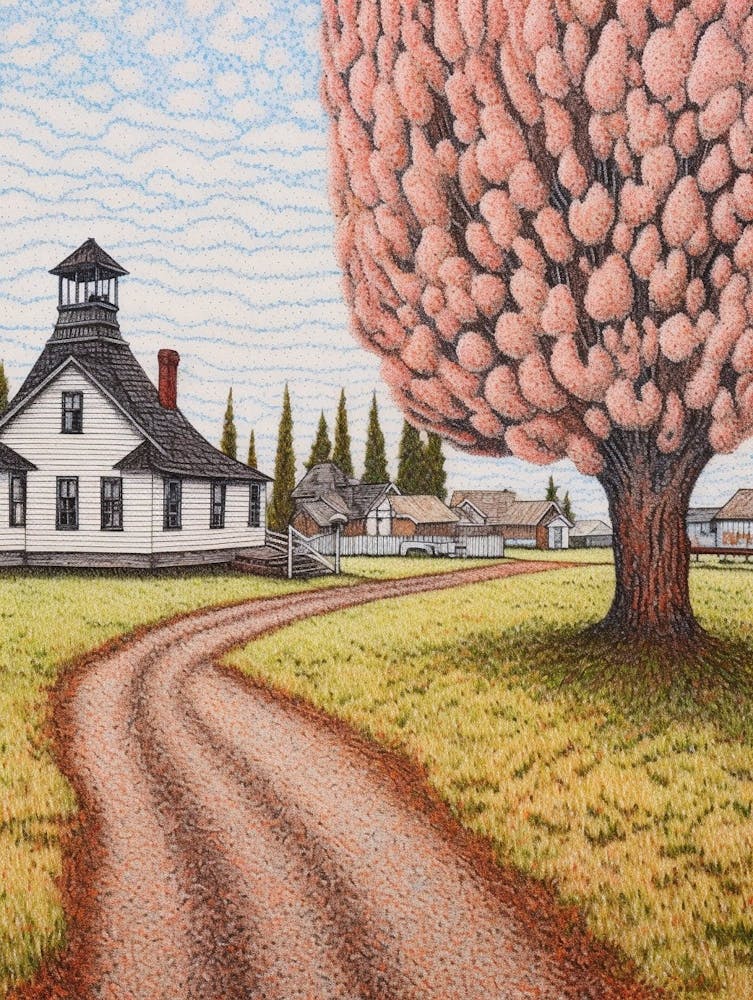 Fort Vancouver National Historic Site Fauvism Illustration 15