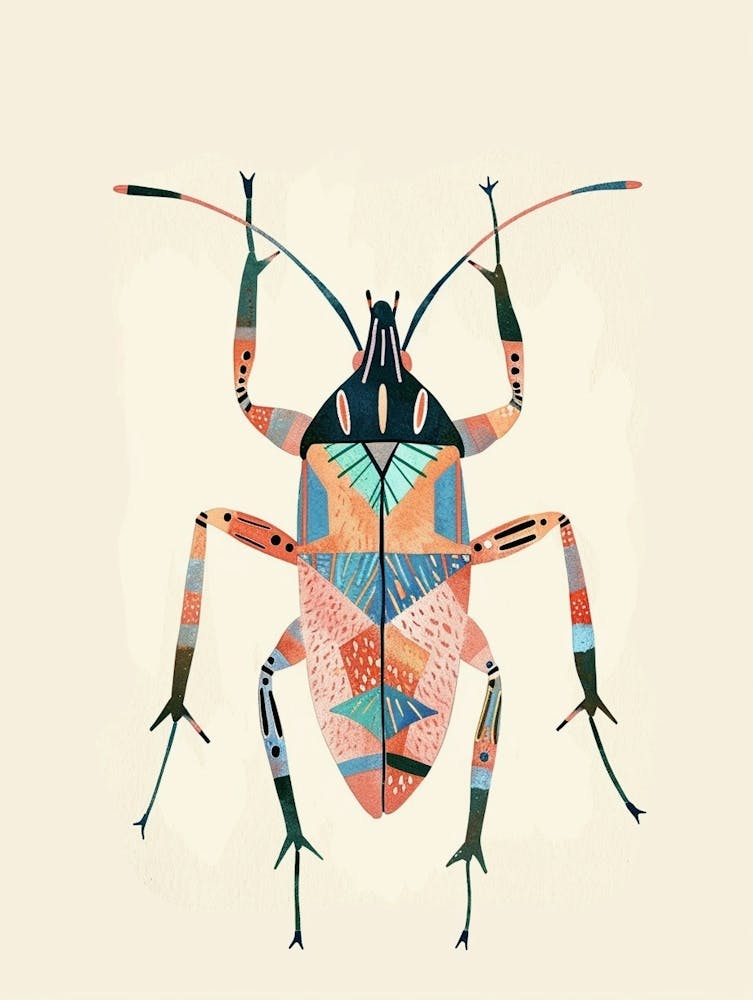 Colourful Insect Illustration Boxelder Bug 7