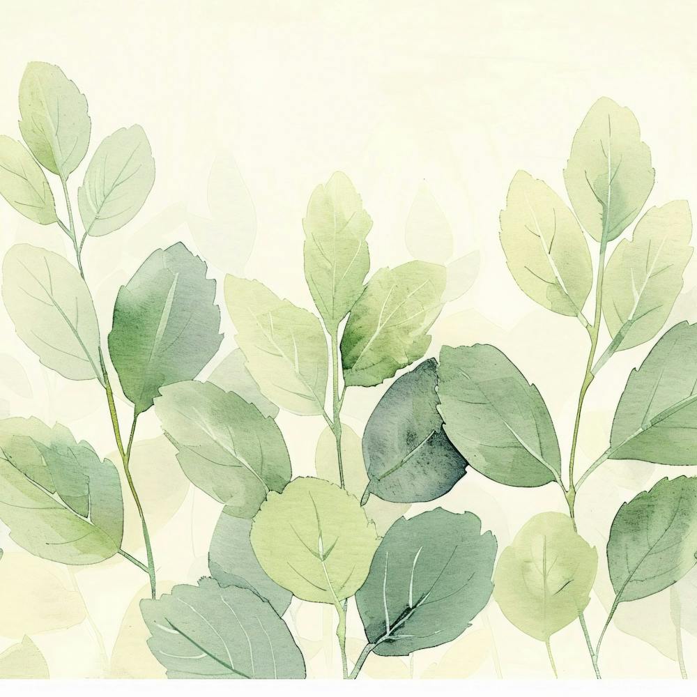 Watercolor Leaves 1