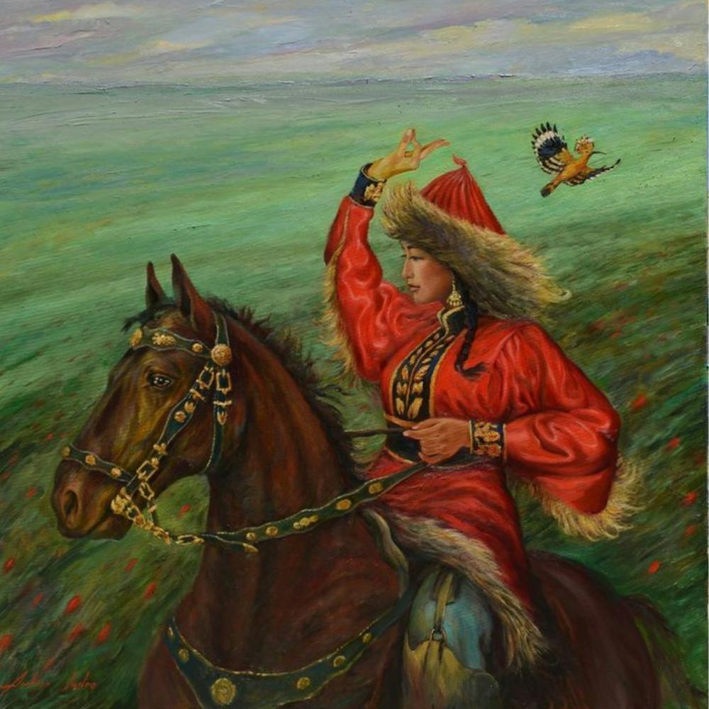 Woman Riding A Horse
