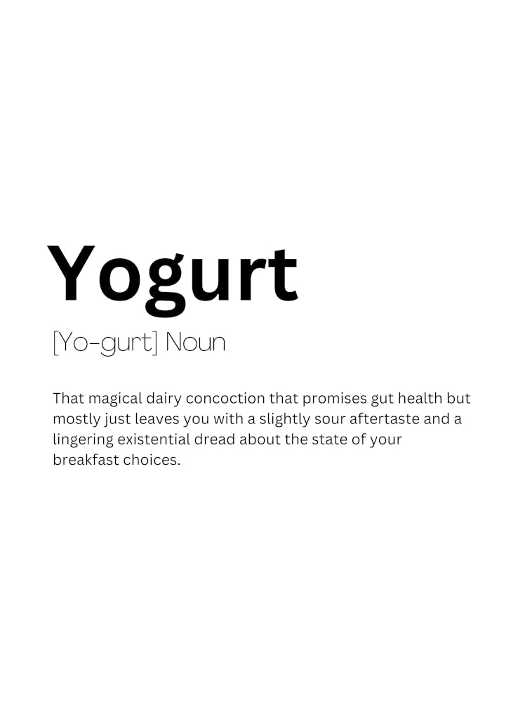 Yogurt Definition Meaning 1